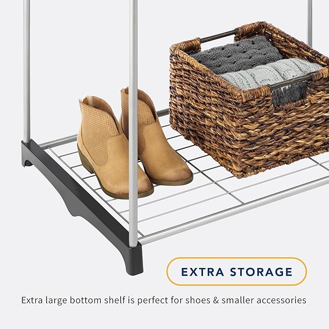 Whitmor Modern Industrial Freestanding Closet Organizer