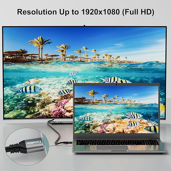 HDMI to DVI Cable 20FT, Bi-Directional DVI to HDMI Male to Male Cord, HDMI A to DVI-D Adapter, Gold-plated Connectors, Aluminum Shells, 1080P, for Computer, Monitor, Projector, Raspberry Pi, Xbox, PS3