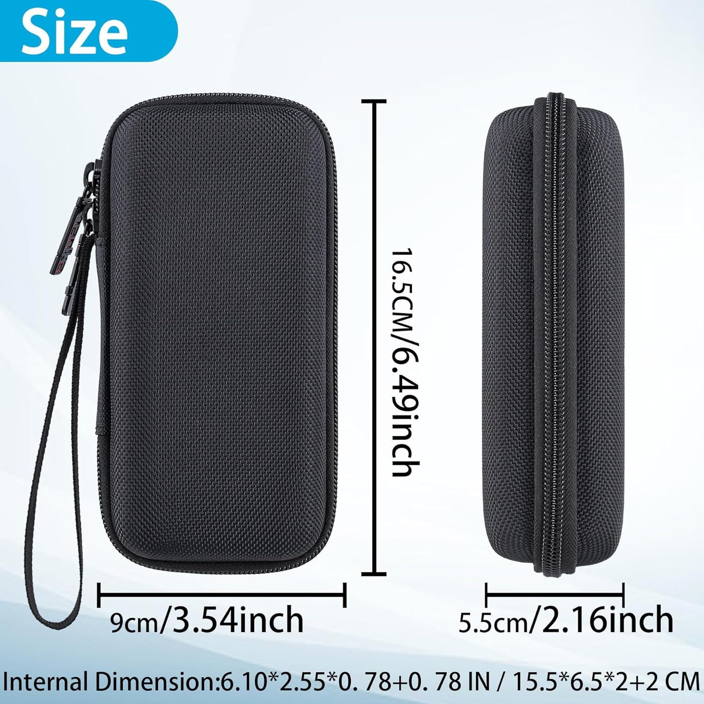 khanka Hard Travel Case for Anker MagGo 3-in-1 Charging Station, Qi2 Certified 15W MagSafe-Compatible Stand (Black)