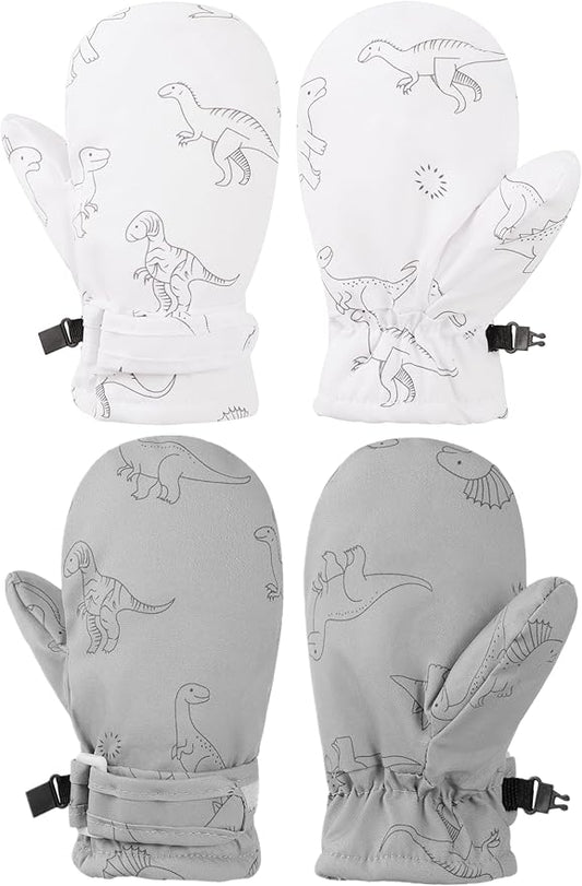 Toddler Gloves Kids Mittens Winter Warm Lined Fleece Gloves Waterproof Snow Baby Mitten for Boys Girls
