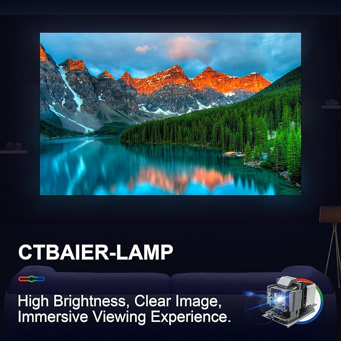 CTBAIER for SP-LAMP-092 for SP-LAMP-088 Quality Replacement Projector Lamp for INFOCUS IN3138HDa IN3138HD IN3134a IN3136a H1188 H1189 HT4050 W1350 W3000 5J.JD305.001 5811120259-SVV with Housing