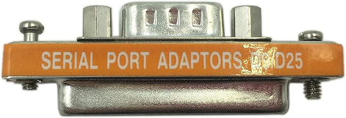 CERRXIAN LEMENG DB9 Male to DB25 Female Mini Serial Port Cable Adapter Gender Changer