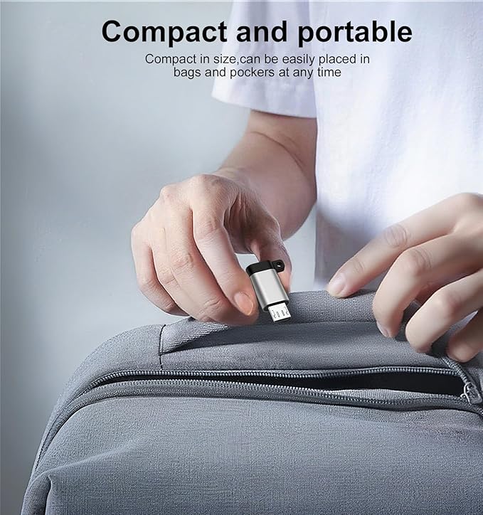 USB C to Micro USB Adapter, 4-Pack Type C Female to Micro USB Male Convert Connector Support Charge Data Sync Compatible with Samsung Galaxy S7/S7 Edge/S6/S6 Edge/J3/J7/Note 6/5/LG G4/Nexus 4/5/6
