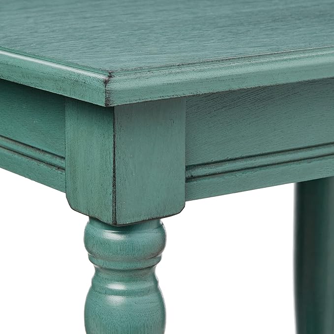 Decor Therapy Accent Table with Storage, Casual Style, Modern End Table, Sturdy, Blue Gray - (24" x 19.5" x 15.75")