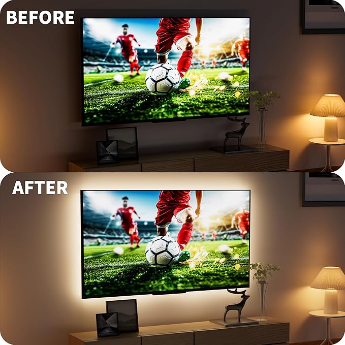 PAUTIX COB LED Strip Light 6.56ft/2m, 640LEDs 1200lm Dimmable 5V USB LED Strip White 4000K CRI90+ TV Backlight,USB Powered Flexible Under Cabinet LED Tape Light for Bedroom,Kitchen,Home DIY Lighting