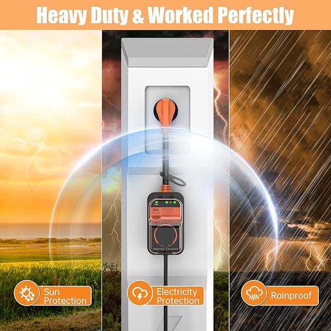 MILLIONHOME RV Surge Protector 30 Amp, 𝟐𝟎𝟐𝟔 𝐍𝐞𝐰 𝐔𝐩𝐠𝐫𝐚𝐝𝐞𝐝 Voltage Protection RV Power Surge Protectors Waterproof, RV Adapter Plug for Camper, Circuit Analyzer for Travel Trailers