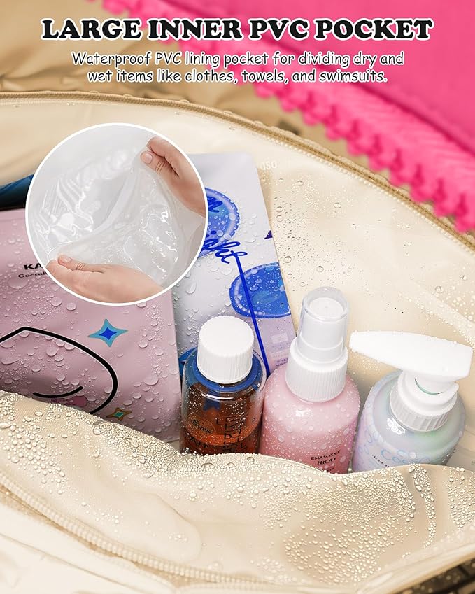 Dance Bag, Kid Weekender Bags，10 Year Old Girl Birthday Gifts-Girl Overnight Bag with Wet Pocket，Lightweight Travel Tote Personalized Cheer Bags with Makeup Pouch