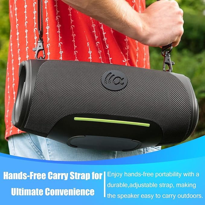 Portable Bluetooth Speaker,IPX7 Waterproof 80W Loud Stereo Sound Wireless Outdoor Speaker for Pool,Shower,Camping Bike Use,8H Playtime