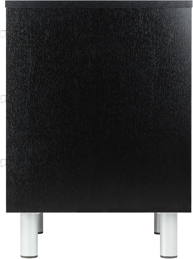 Winsome Daniel Accent Table, 15.75"W x 16.61"D x 22"H, Black