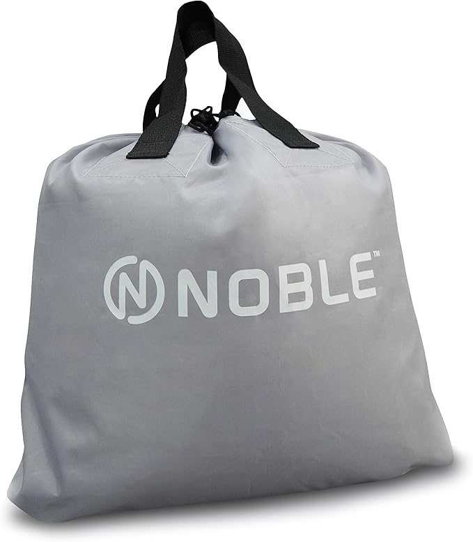 Noble Queen Size Luxury Upgraded Double HIGH Raised Air Mattress, Inflatable Airbed with Built-in Pump Elevated Raised Air Mattress Quilt Top, Coil Beam Technology