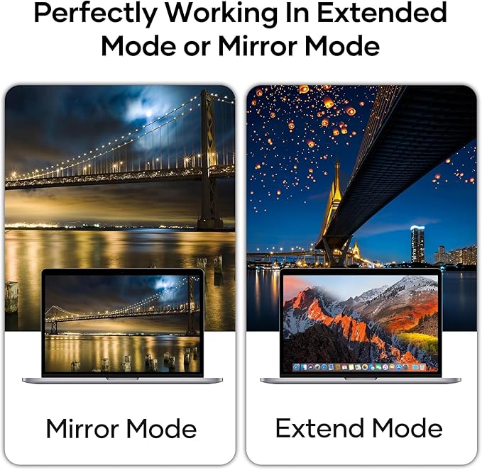 Mini DisplayPort to HDMI,4K Nylon Braided Aluminum Sleeve mini DP to HDMI Adapter Thunderbolt 1/2(miniDP) HDMI Adapter Compatible with MacBook Pro,MacBook Air,iMac,Surface Pro,XPS More