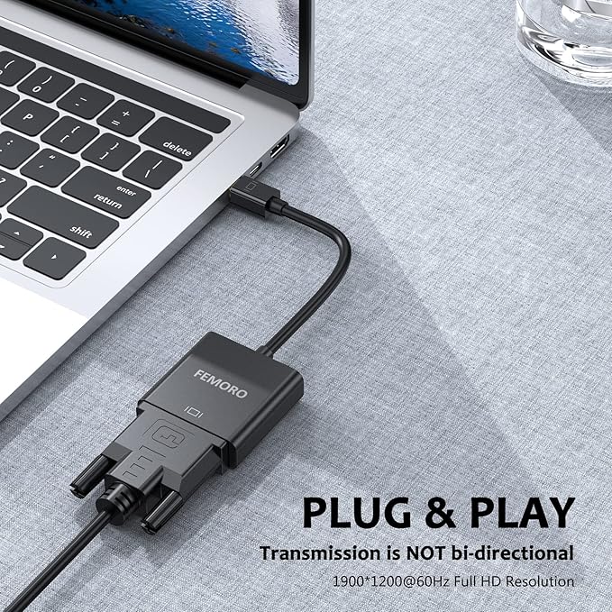 Mini DisplayPort to DVI Adapter 2 Pack, MDP Display Port (Thunderbolt 2 Port Compatible) to DVI-D Adapter Male to Female for MacBook Air/Pro Microsoft Surface Pro PC Monitor TV Projector and More