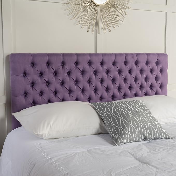 Christopher Knight Home Jezebel Headboard - Fully Upholstered, Queen / Full, Light Purple