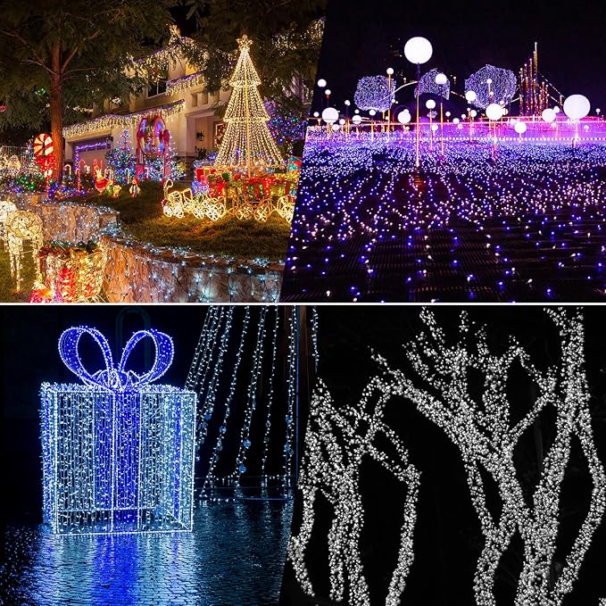 Christmas Lights, Battery Operated String Lights 18ft 50 LED Mini String Lights, Waterproof Lights with Remote Timer 8 Modes, Indoor Outdoor Garden Party Wedding Xmas Tree Decoration, Warm White