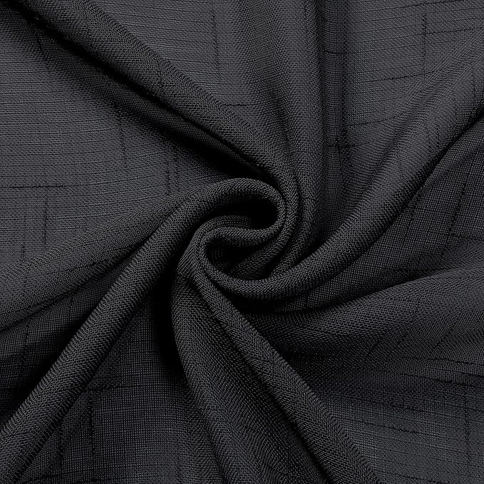 Aiyufeng Kirei Faux Linen Black Sheer Kitchen Valance Curtain 14 Inch Length, Soft Breathable Slub Textured Valance for Small Windows Farmhouse Basement Bedroom, 60X14 Inch, 1 Piece, Black