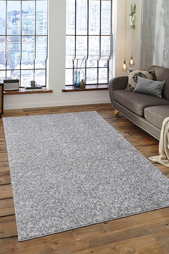 Non-Slip Washable 5x7 Abstract Grey Area Rugs for Living Room Bedroom, Ultra Soft Bedside Rug, Indoor Floor Carpet for Kids Girls and Boys, Dorms, Nursery Rooms, Non-Skid Area Rug, 5' x 7'