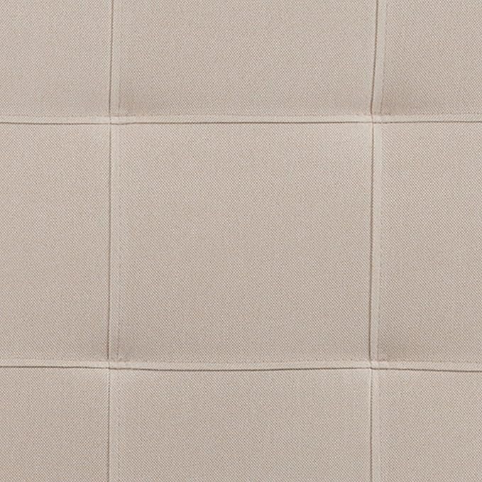 Flash Furniture Bedford Box Stitch Tufted Upholstered Queen Size Headboard in Beige Fabric