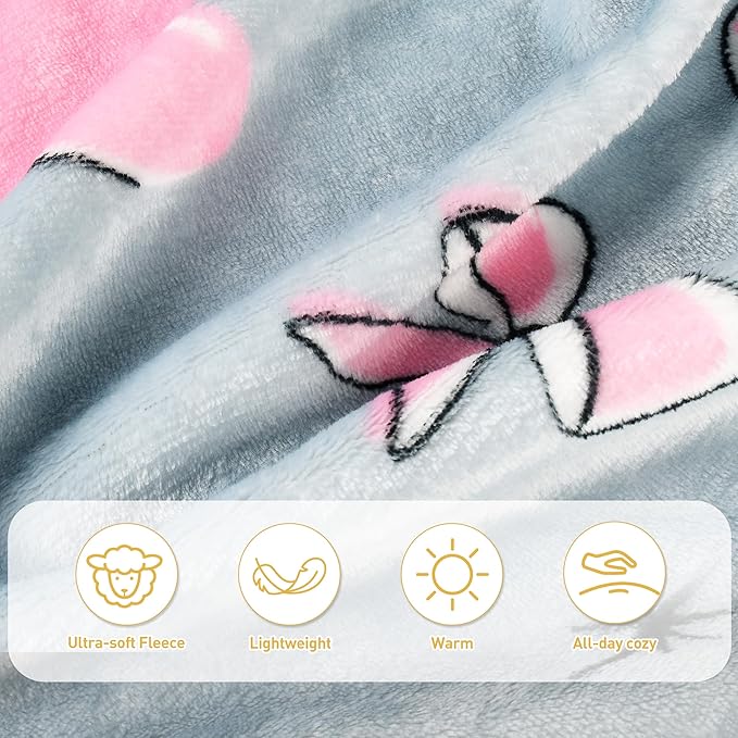 Catalonia Panda Print Wearable Blanket with Sleeves and Foot Pocket – Ultra-Soft Warm Fleece Long Throw Snuggly Blanket for Sleeping & TV Time – Cozy Christmas Gift for Women & Men