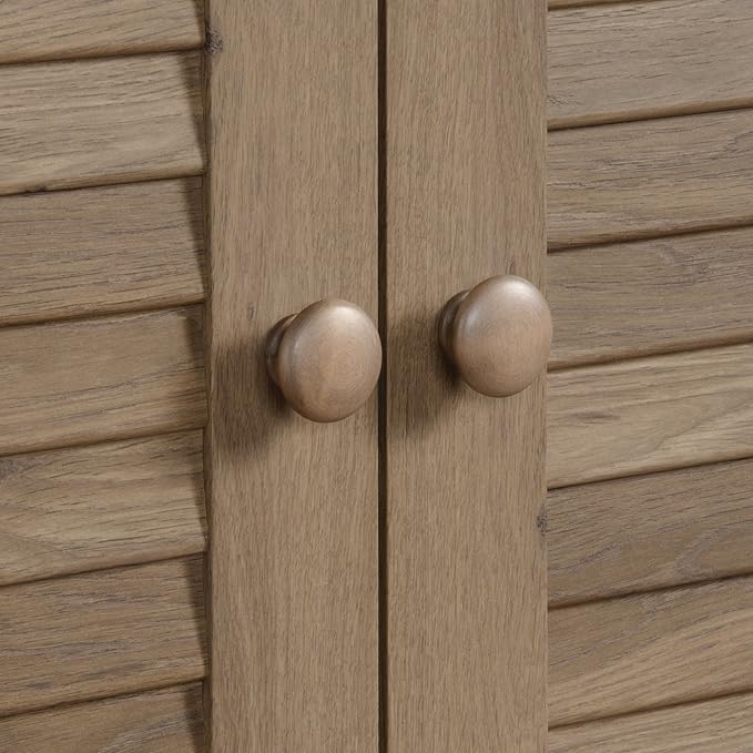 Sauder Harbor View Multipurpose Storage, Tall Pantry Cabinet, L: 35.43" x W: 16.73" x H: 61.02", Salt Oak