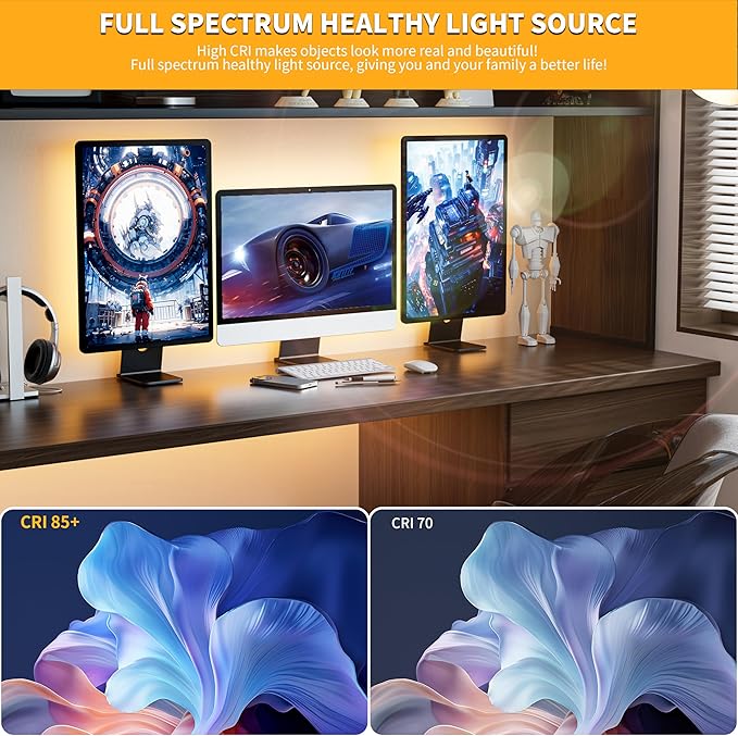 PAUTIX LED Strip Light 5V USB 6.56ft/2m 2700K, 640LEDs 1200lm Dimmable COB LED Strip Light Warm White CRI90+ USB TV Backlight,Flexible Under Cabinet Tape Light for Bedroom,Kitchen,Home DIY Lighting