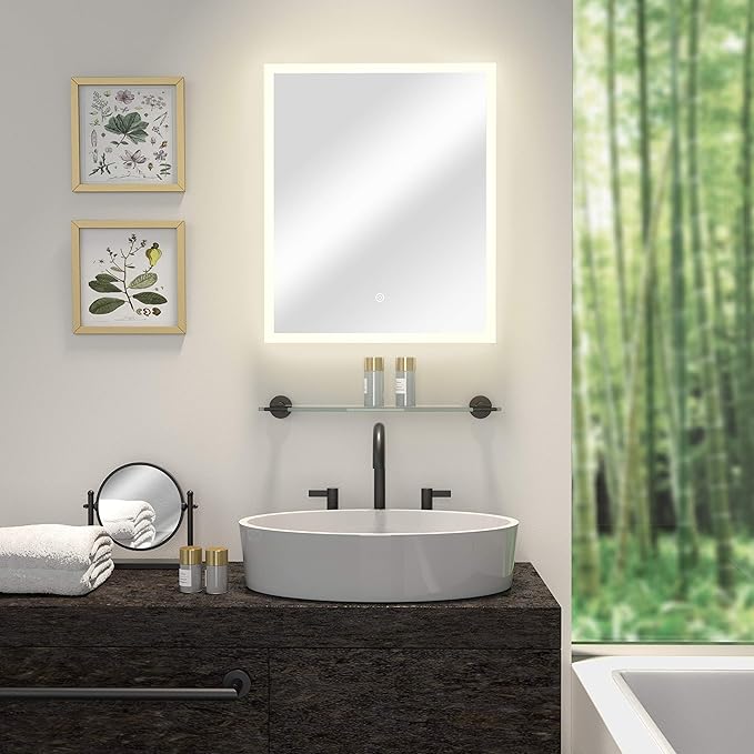 Gatco 1391MX Table Mirror, Matte Black/ 7.50" Double Sided Tabletop Makeup Vanity Mirror with 3X Magnification on One Side and Rotates 360 Degrees