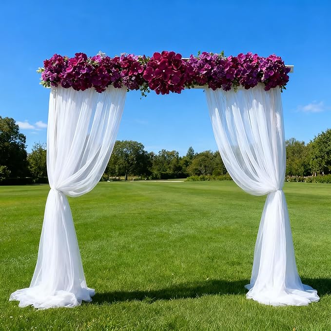 100PCS Artificial Hydrangea Flowers, Fake Flowers Silk Hydrangea Full Flowers Heads with Stems for Wedding Home Party Shop Baby Shower Decor (Fuchsia)