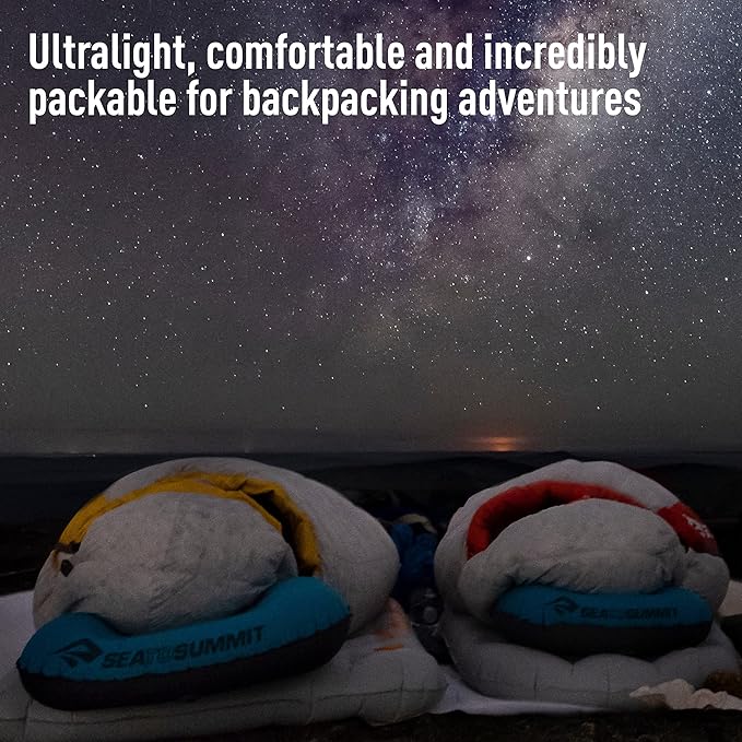Sea to Summit Aeros Ultralight Inflatable Camping and Travel Pillow, Large (17.3 x 12.6) Grey