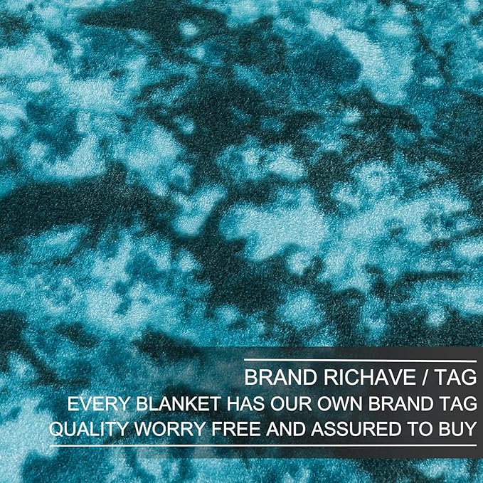Richave Fuzzy Blanket Twin Size - Teal, Premium Lightweight Anti-Static, Plush and Furry Faux Fur, Reversible Blankets for Twin/Twin XL Extra Long Bed, 66x90 Inches,Teal