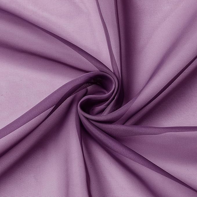 OWENIE Plum Sheer Curtains, Sheer Curtains 78 Inches Long 2 Panels Set, Rod Pocket Voile Fimly Sheer Drapes for Living Room Bedroom, 2pcs, Plum, Each 42" W x 78" L