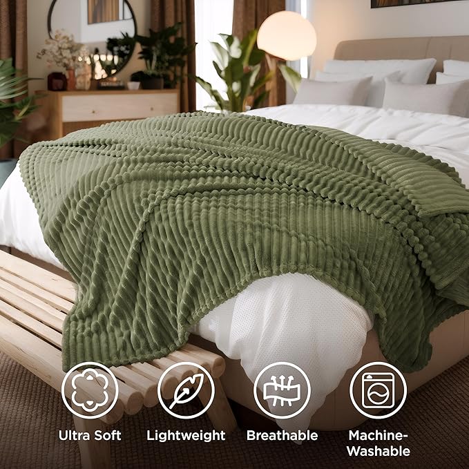 Bedsure GentleSoft Cypress California King Size Blanket for Couch - Cozy Soft Blankets for Women, Cute Small Fleece Throws for Girls, Birthday Gifts for Women, 102x96 Inches