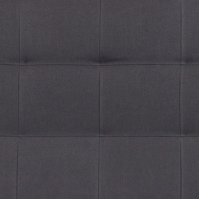 Flash Furniture Bedford Tufted Upholstered King Size Headboard in Dark Gray Fabric