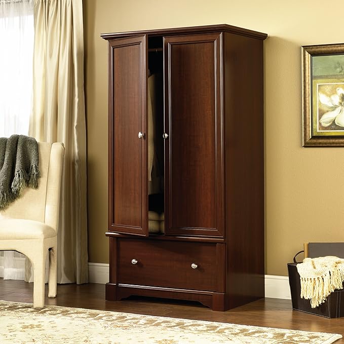 Sauder Palladia Armoire, Select Cherry finish