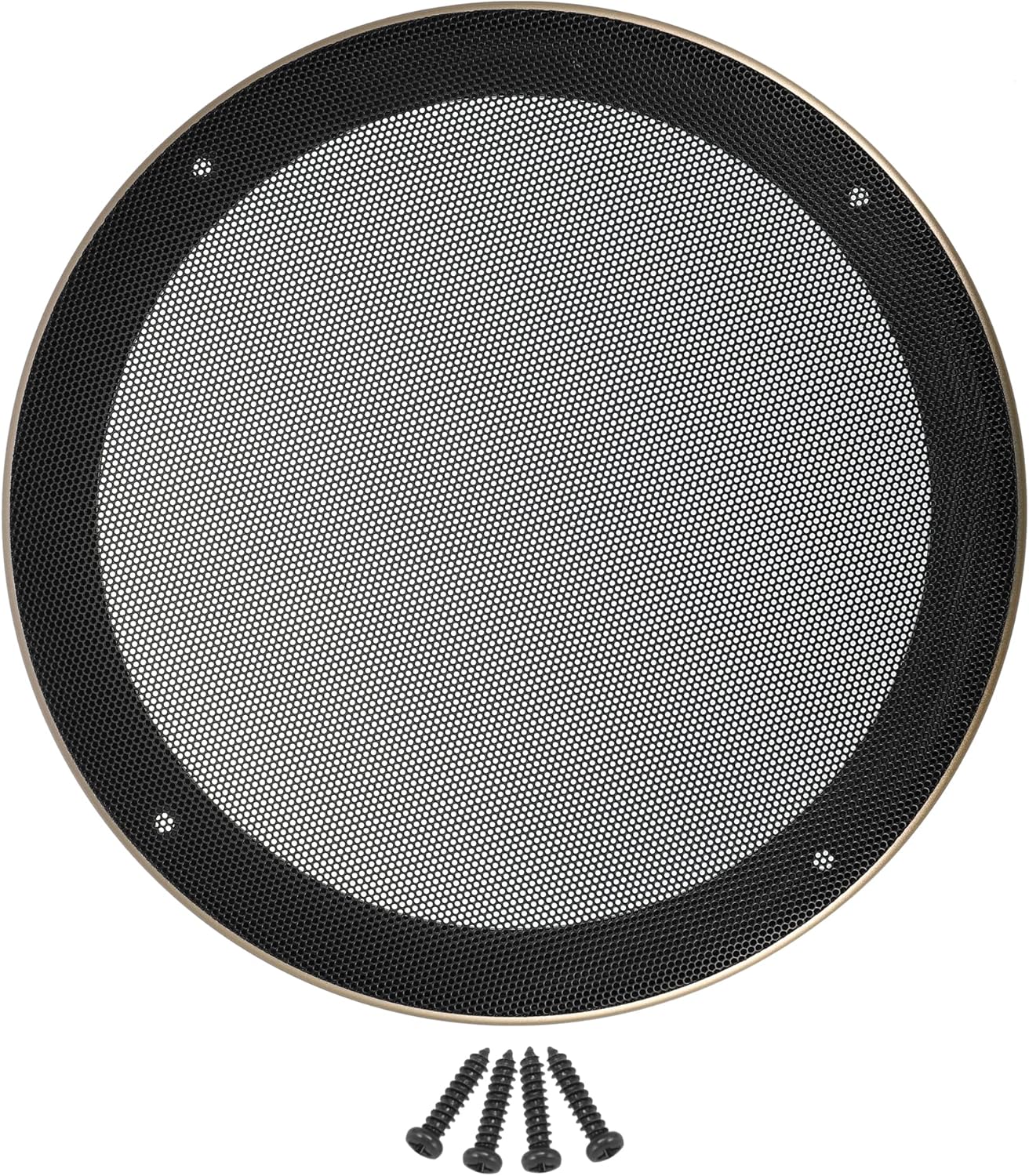X AUTOHAUX 8 Inch Car Metal Audio Speaker Grill Cover Mesh Woofer Horn Guard Decorative Circle Grille Protector with