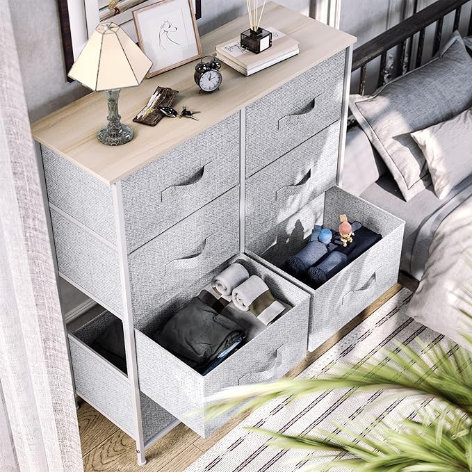 YITAHOME Dresser with 8 Drawers - Fabric Tower for Bedroom, Dresser & Chest of Drawers, Fabric Storage Tower, Organizer Unit for Bedroom, Hallway, Closets