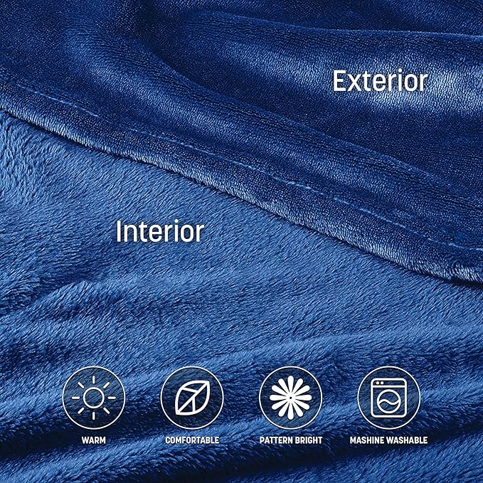 Catalonia Wearable Fleece Blanket with Sleeves and Foot Pockets for Adult Women Men, Micro Plush Comfy Wrap Sleeved Throw Blanket Robe Large, Gift for Her