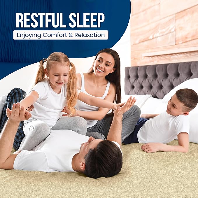 Utopia Bedding Waterproof Mattress Protector Twin XL Size, Premium Terry Mattress Cover 200 GSM, Breathable, Fitted Style with Stretchable Pockets (Beige)