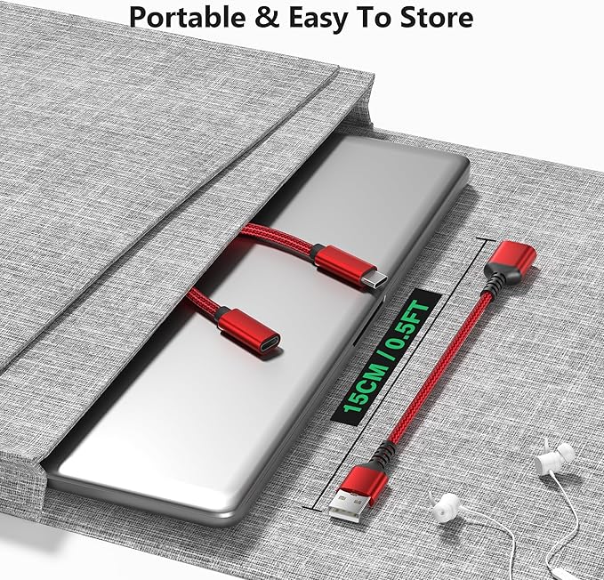 RUXELY USB Data Blocker & USB C Data Blocker 3-Pack,Charge Only Type A & Type C Cable,Data Blocking Defender,Protect Against Juice Jacking for iPhone 17e 17 16 15 14,Samsung S26 S25,iPad Air Tablet