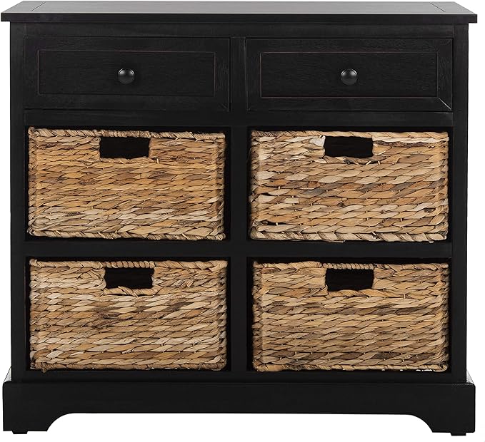 SAFAVIEH American Homes Collection Herman Vintage Black Storage Unit