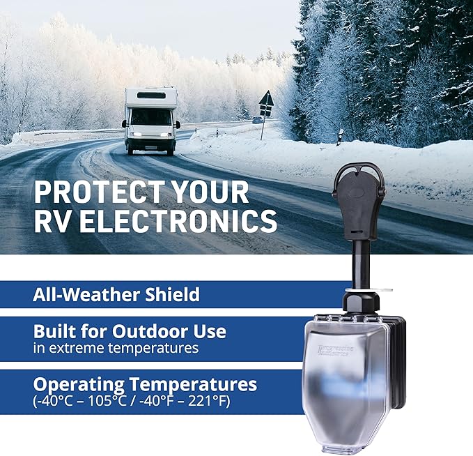 Progressive Industries SSP-50XL Portable RV Smart Surge Protector, Black, 50 Amp