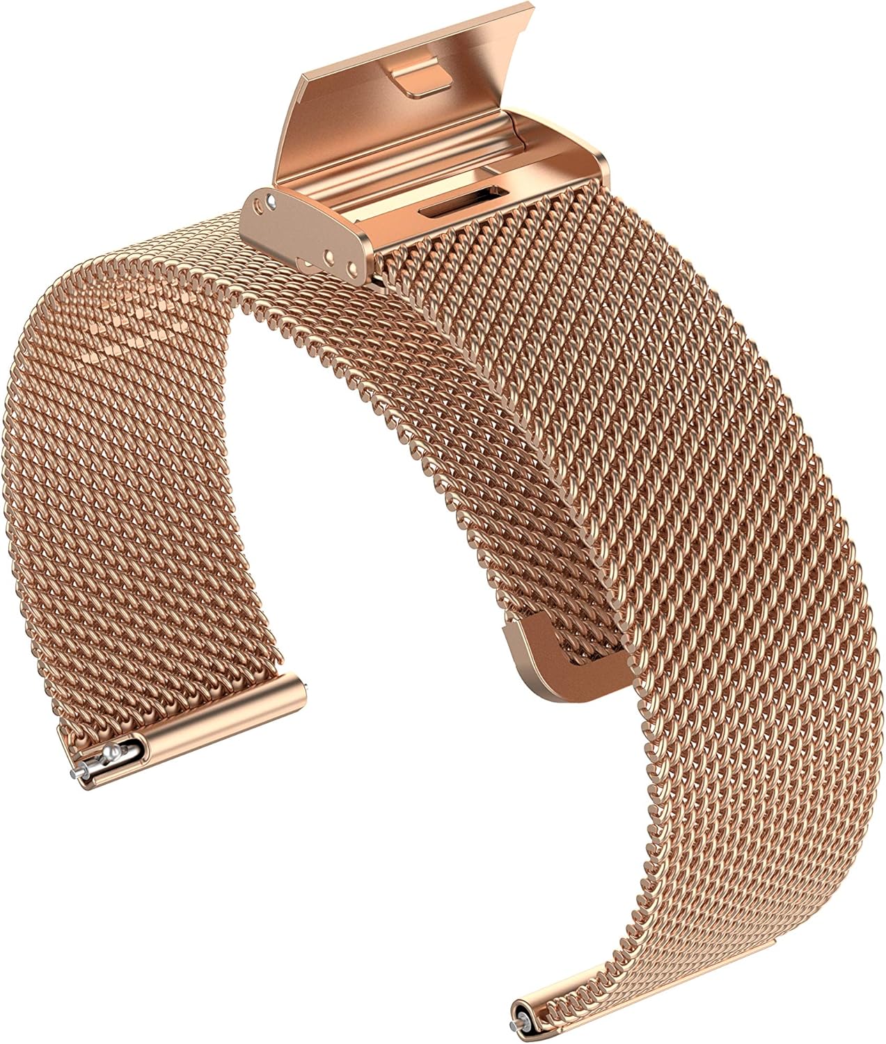 E ECSEM Metal Loop Bands for iTouch Sport 4, Adjustable Stainless Steel Replacement Wristbands with Quick Release