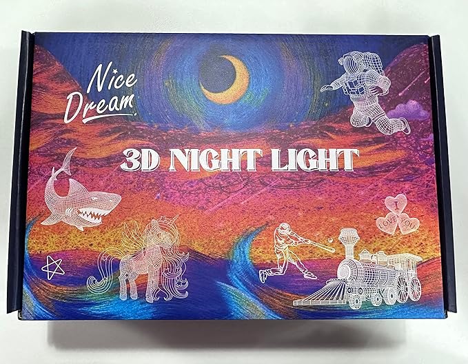 Nice Dream Soccer Night Light for Kids, 3D Illusion Night Lamp, 16 Colors Changing with Remote Control, Kids Room Decor, Toys Gifts for Children Boys Girls