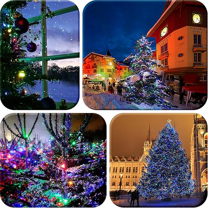 Battery Operated String Lights, 50 LED Multicolor Christmas Lights with Timer & 8 Modes, 18ft Mini Ligths for Christmas Tree, Wreath, Party, Wedding Thanksgiving Decoration