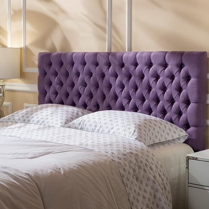 Christopher Knight Home Jezebel Headboard - Fully Upholstered, Queen / Full, Light Purple