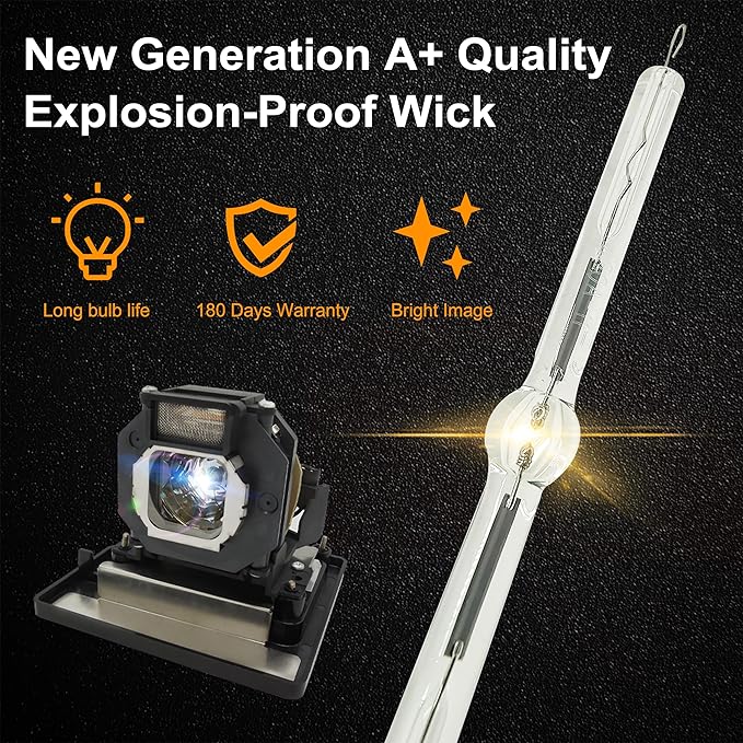 A+ Quality ET-LAE4000 Replacement Projector Lamp Bulb with Housing Compatible with Panasonic PT-AE400 PT-AE4000