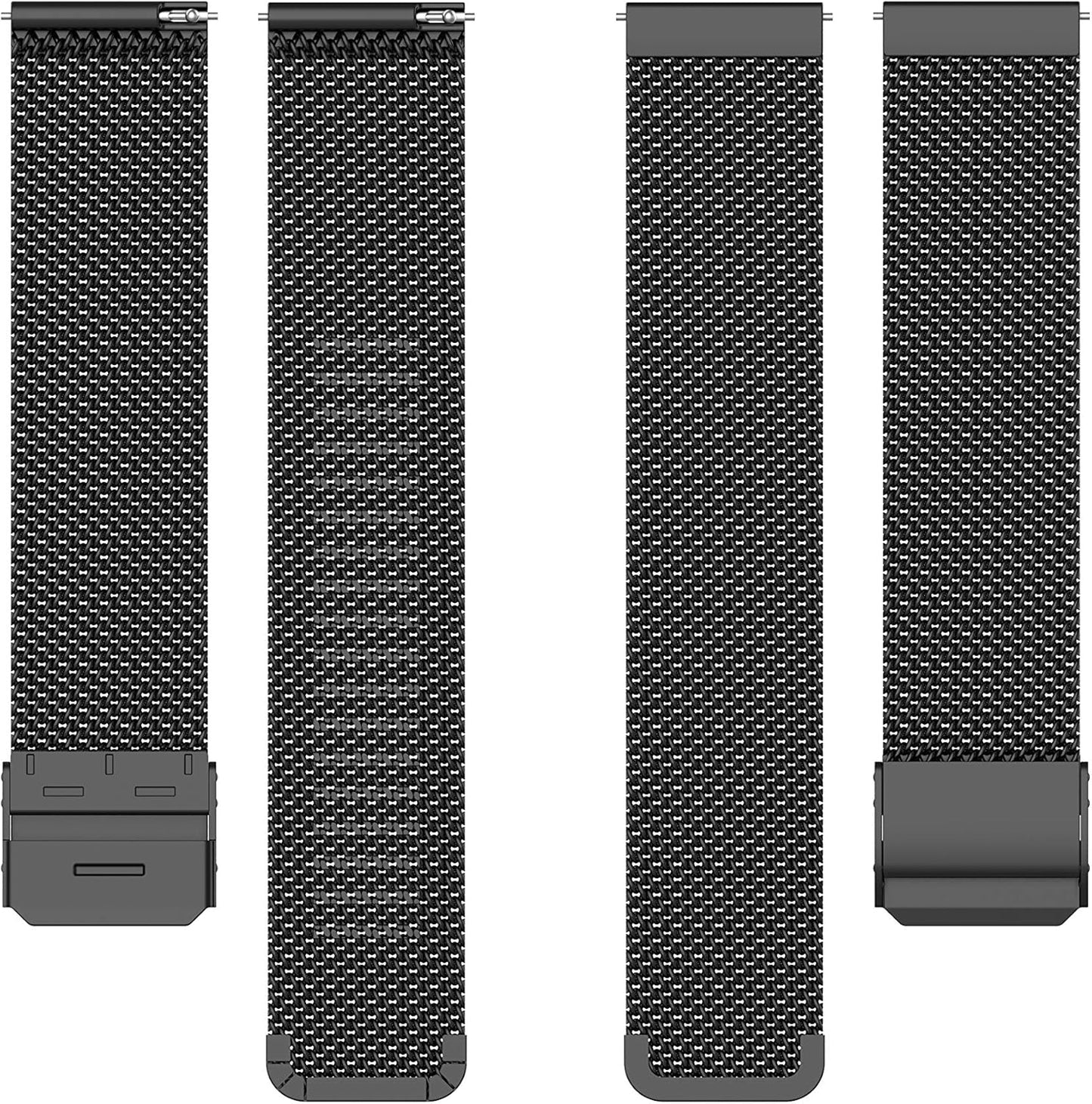 Metal Mesh Stainless Steel Loop Watch Band Compatible with OYV TGW101, TGW008, Adjustable Strap for Women&Men