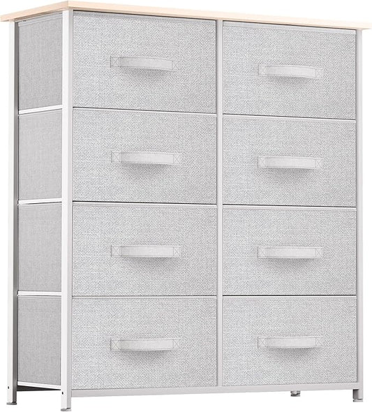 YITAHOME Dresser with 8 Drawers - Fabric Tower for Bedroom, Dresser & Chest of Drawers, Fabric Storage Tower, Organizer Unit for Bedroom, Hallway, Closets