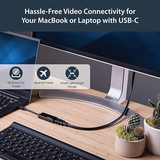 USB-C To HDMI Adapter with HDR - 4K 60Hz - Black