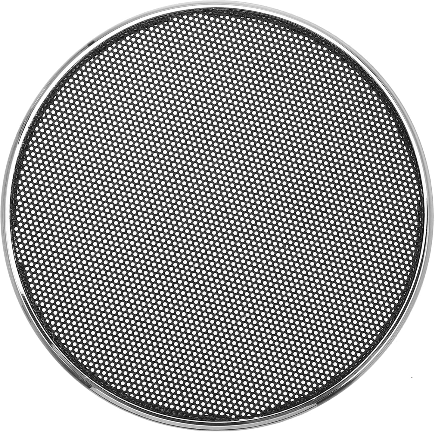 X AUTOHAUX 4 Inch Car Metal Audio Speaker Grill Cover Mesh Woofer Horn Guard Decorative Protector (Silver Tone)