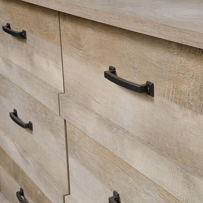 Sauder Cannery Bridge 6 Drawer Dresser, Lintel Oak finish