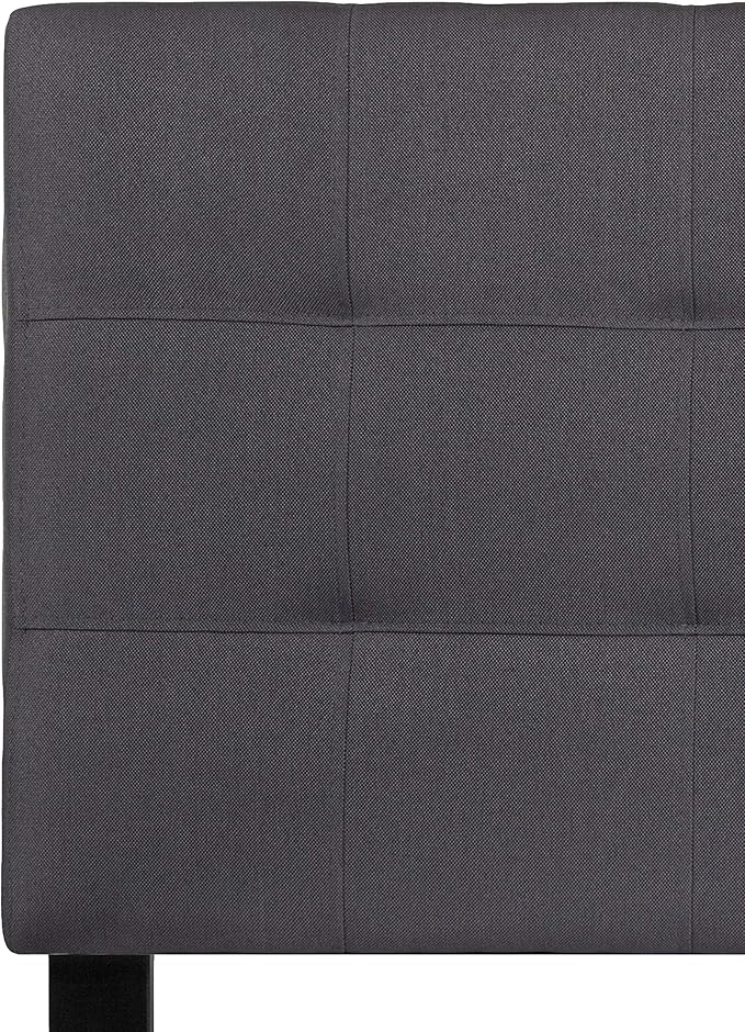 Flash Furniture Bedford Tufted Upholstered Twin Size Headboard in Dark Gray Fabric